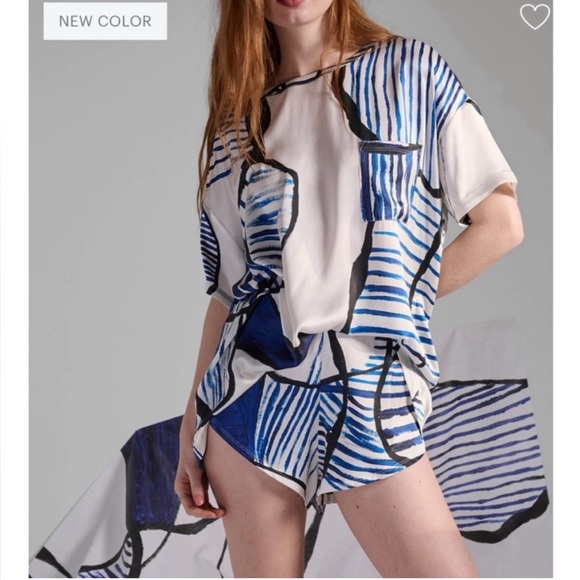 **ISO**Lunya x Isabel Yellin Limited Edition Washable Silk Pajama Ted Set XS/S - Picture 3 of 3